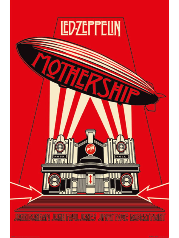 Led Zeppelin Mothership Red Maxi Poster