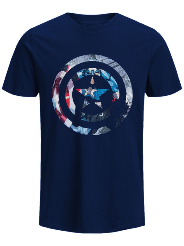 Marvel Captain America Mens Knock Out T-Shirt