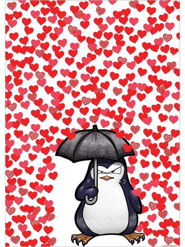 Psycho Penguin I Don't Do Love Mini Poster