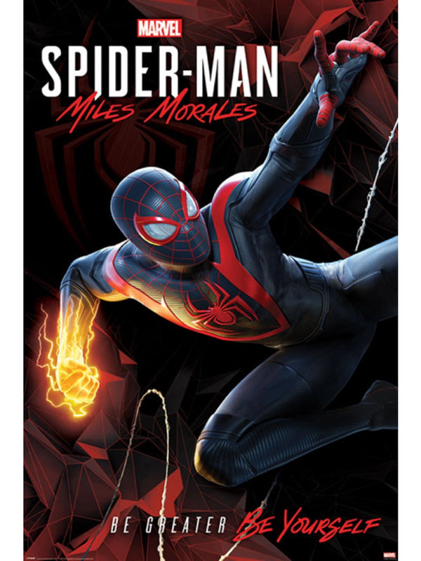 Spider-Man Miles Morales Cybernetic Swing Maxi Poster