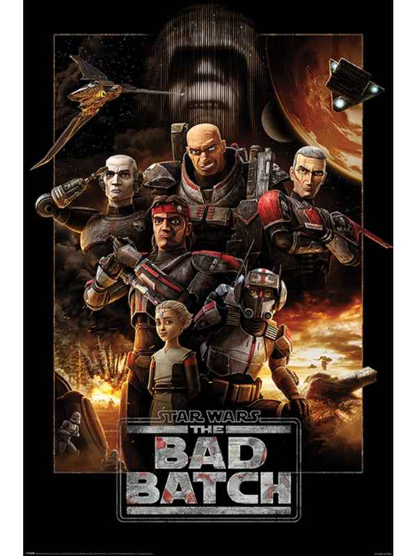 Star Wars The Bad Batch Montage Maxi Poster