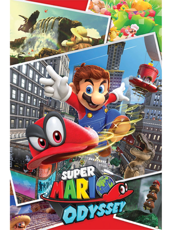 Super Mario Odyssey Collage Maxi Poster