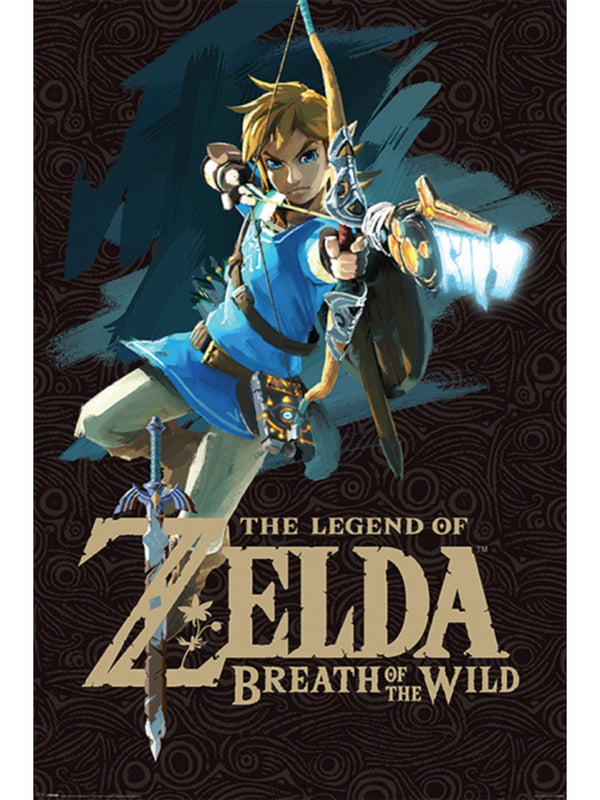 The Legend of Zelda Breath Of The Wild Game Cover Maxi Poster