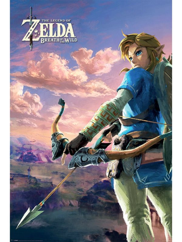 The Legend of Zelda Breath Of The Wild Hyrule Scene Landscape Maxi Poster